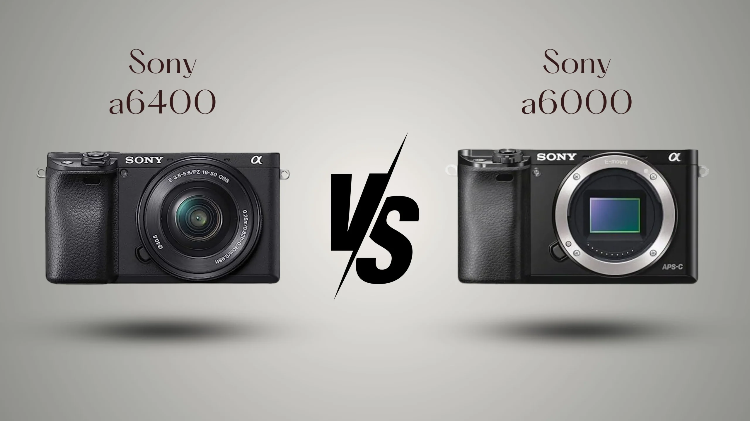 sony a6000 vs a6400