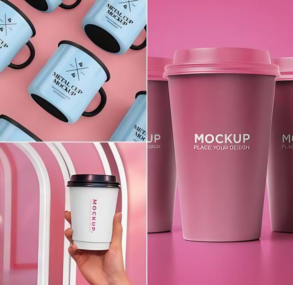 mugs and cups mockup